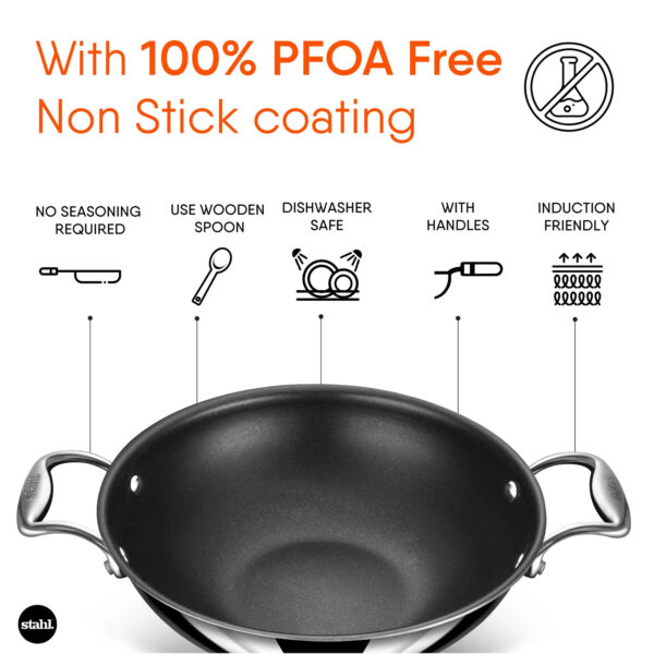 Shop Non Stick Kadai Online at Very Low Prices @ Stahl Kitchens
